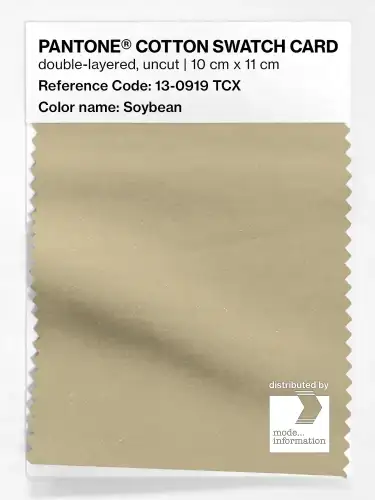 PANTONE® COTTON SWATCH CARD 13-0919 TCX Soybean