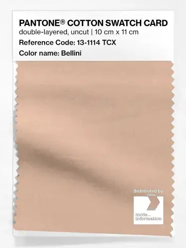 PANTONE® COTTON SWATCH CARD 13-1114 TCX Bellini