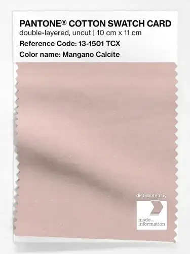 PANTONE® COTTON SWATCH CARD 13-1501 TCX Mangano Calcite