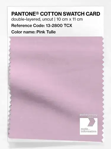 PANTONE® COTTON SWATCH CARD 13-2800 TCX Pink Tulle