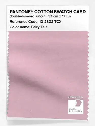 PANTONE® COTTON SWATCH CARD 13-2802 TCX Fairy Tale