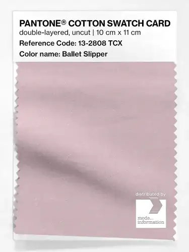 PANTONE® COTTON SWATCH CARD 13-2808 TCX Ballet Slipper