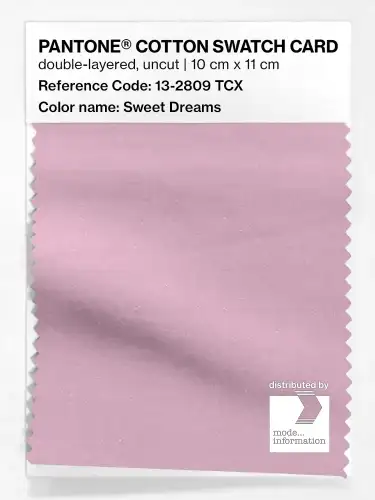 PANTONE® COTTON SWATCH CARD 13-2809 TCX Sweet Dreams
