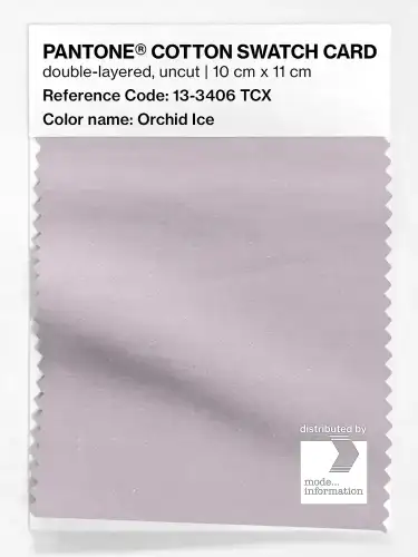 PANTONE® COTTON SWATCH CARD 13-3406 TCX Orchid Ice