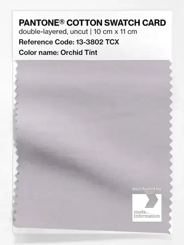 PANTONE® COTTON SWATCH CARD 13-3802 TCX Orchid Tint