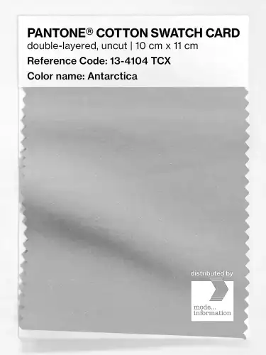 PANTONE® COTTON SWATCH CARD 13-4104 TCX Antarctica