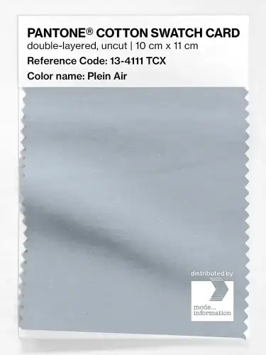 PANTONE® COTTON SWATCH CARD 13-4111 TCX Plein Air