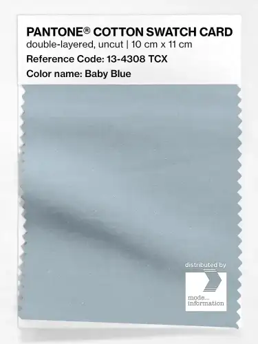 PANTONE® COTTON SWATCH CARD 13-4308 TCX Baby Blue