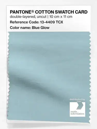 PANTONE® COTTON SWATCH CARD 13-4409 TCX Blue Glow