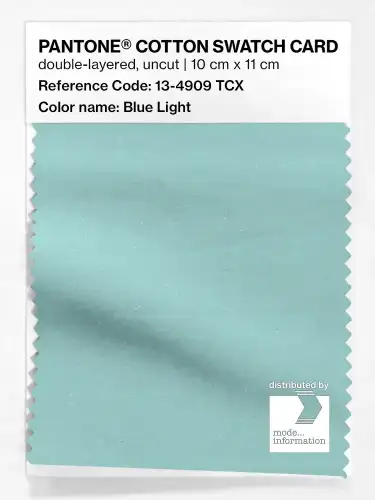 PANTONE® COTTON SWATCH CARD 13-4909 TCX Blue Light