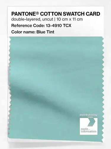 PANTONE® COTTON SWATCH CARD 13-4910 TCX Blue Tint