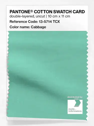 PANTONE® COTTON SWATCH CARD 13-5714 TCX Cabbage