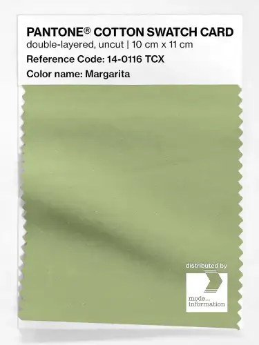 PANTONE® COTTON SWATCH CARD 14-0116 TCX Margarita