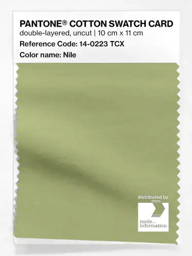 PANTONE® COTTON SWATCH CARD 14-0223 TCX Nile