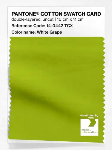 PANTONE® COTTON SWATCH CARD 14-0442 TCX White Grape