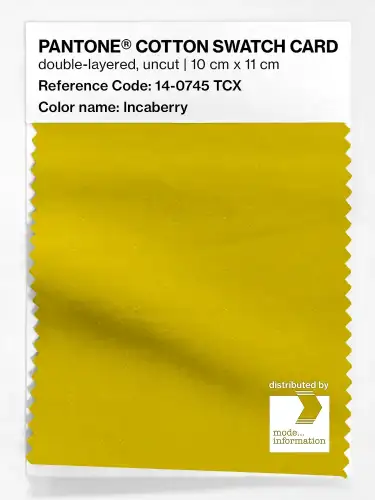 PANTONE® COTTON SWATCH CARD 14-0745 TCX Incaberry