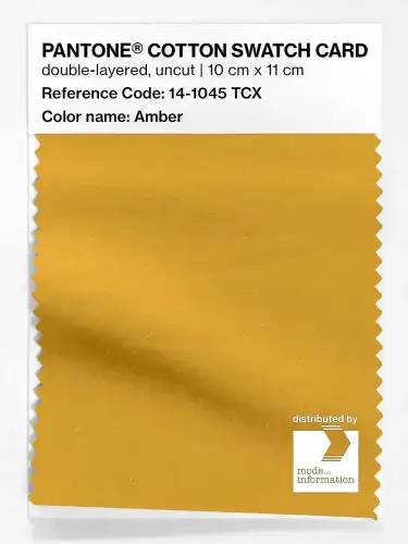 PANTONE® COTTON SWATCH CARD 14-1045 TCX Amber
