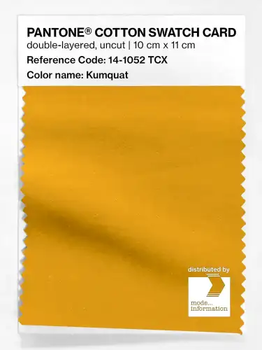 PANTONE® COTTON SWATCH CARD 14-1052 TCX Kumquat