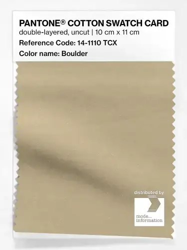 PANTONE® COTTON SWATCH CARD 14-1110 TCX Boulder