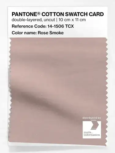PANTONE® COTTON SWATCH CARD 14-1506 TCX Rose Smoke