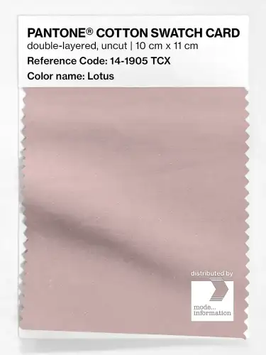 PANTONE® COTTON SWATCH CARD 14-1905 TCX Lotus
