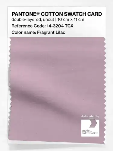 PANTONE® COTTON SWATCH CARD 14-3204 TCX Fragrant Lilac