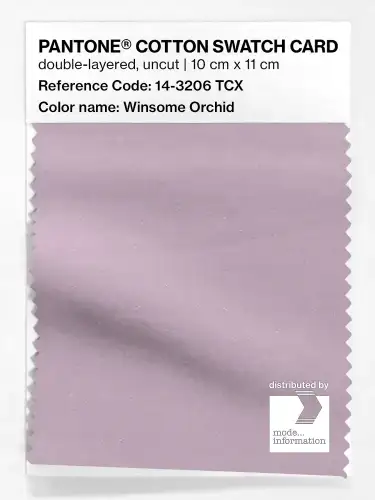 PANTONE® COTTON SWATCH CARD 14-3206 TCX Winsome Orchid