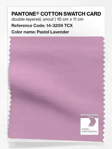 PANTONE® COTTON SWATCH CARD 14-3209 TCX Pastel Lavender