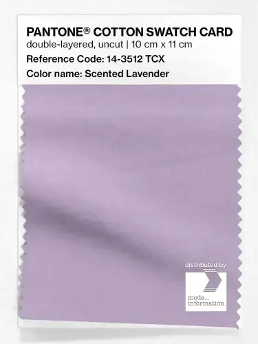 PANTONE® COTTON SWATCH CARD 14-3512 TCX Scented Lavender