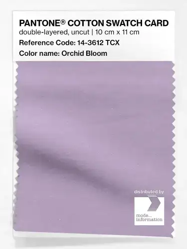 PANTONE® COTTON SWATCH CARD 14-3612 TCX Orchid Bloom