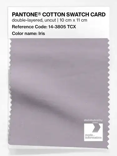 PANTONE® COTTON SWATCH CARD 14-3805 TCX Iris