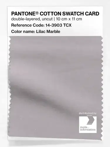 PANTONE® COTTON SWATCH CARD 14-3903 TCX Lilac Marble