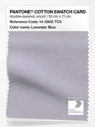 PANTONE® COTTON SWATCH CARD 14-3905 TCX Lavender Blue