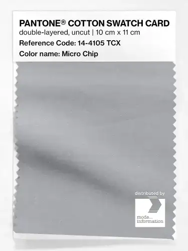 PANTONE® COTTON SWATCH CARD 14-4105 TCX Micro Chip