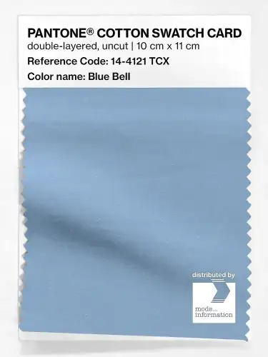 PANTONE® COTTON SWATCH CARD 14-4121 TCX Blue Bell