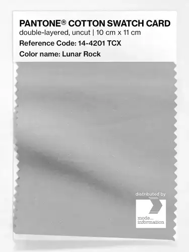 PANTONE® COTTON SWATCH CARD 14-4201 TCX Lunar Rock