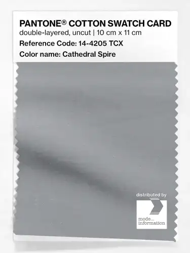 PANTONE® COTTON SWATCH CARD 14-4205 TCX Cathedral Spire