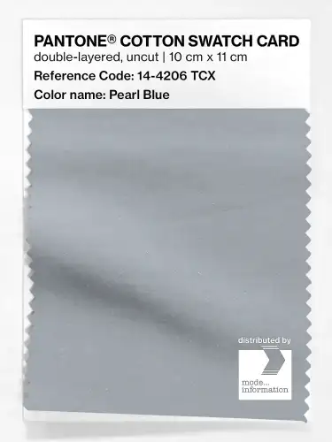 PANTONE® COTTON SWATCH CARD 14-4206 TCX Pearl Blue