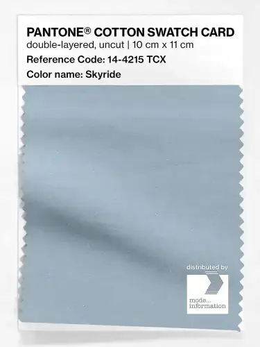 PANTONE® COTTON SWATCH CARD 14-4215 TCX Skyride