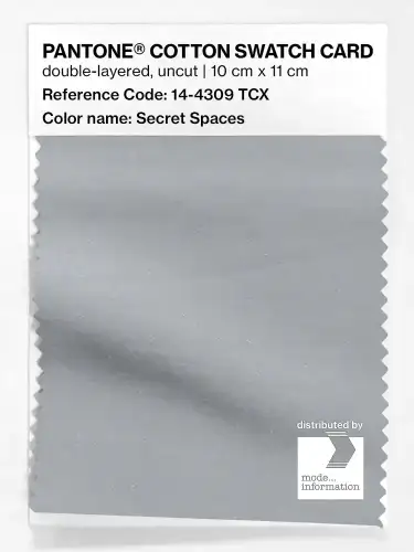 PANTONE® COTTON SWATCH CARD 14-4309 TCX Secret Spaces