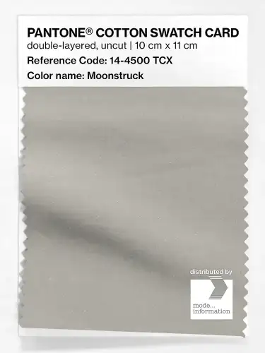 PANTONE® COTTON SWATCH CARD 14-4500 TCX Moonstruck