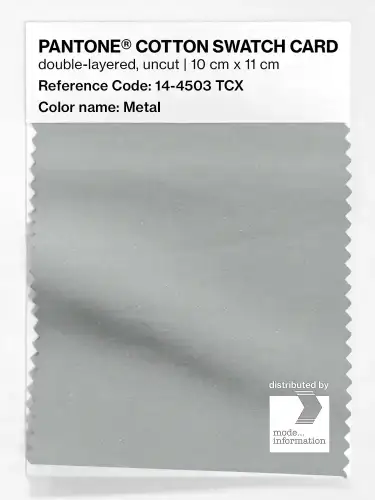 PANTONE® COTTON SWATCH CARD 14-4503 TCX Metal