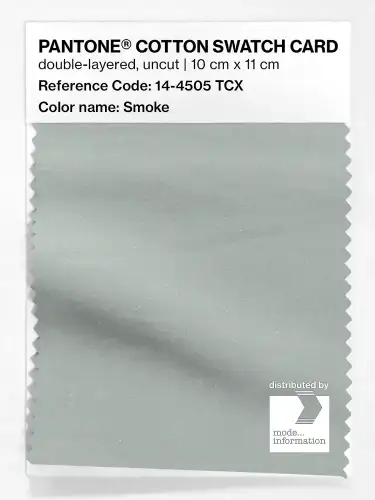 PANTONE® COTTON SWATCH CARD 14-4505 TCX Smoke