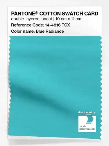 PANTONE® COTTON SWATCH CARD 14-4816 TCX Blue Radiance