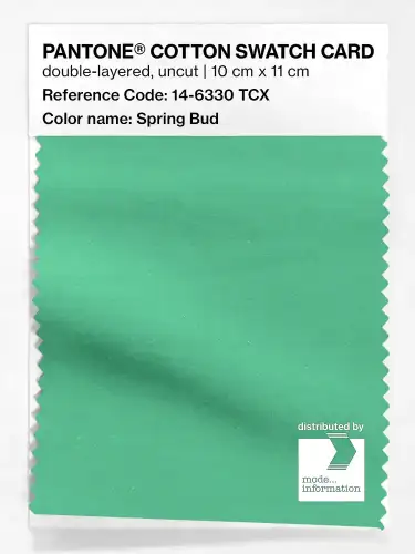 PANTONE® COTTON SWATCH CARD 14-6330 TCX Spring Bud