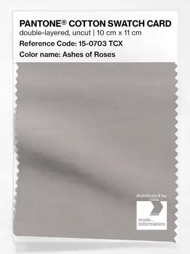 PANTONE® COTTON SWATCH CARD 15-0703 TCX Ashes of Roses
