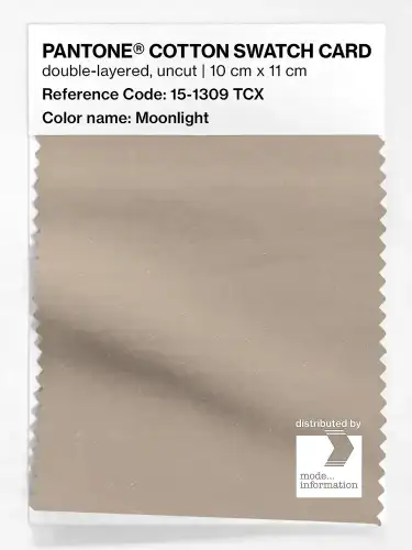 PANTONE® COTTON SWATCH CARD 15-1309 TCX Moonlight
