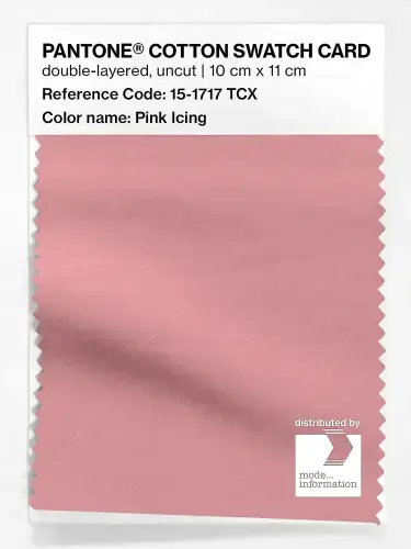 PANTONE® COTTON SWATCH CARD 15-1717 TCX Pink Icing