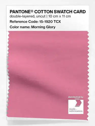 PANTONE® COTTON SWATCH CARD 15-1920 TCX Morning Glory