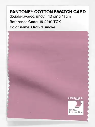 PANTONE® COTTON SWATCH CARD 15-2210 TCX Orchid Smoke